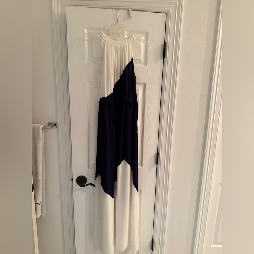 Navy and white Shoshana dress